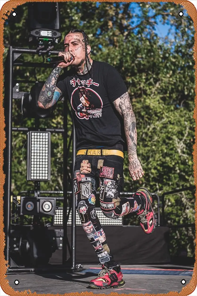 Zuhhg Sosmula (Юн Роджерс рэпер) Плакат Mc Tn Sgn Flm Move Cnema Theater 8x12 nches - Vntage Metal для домашнего