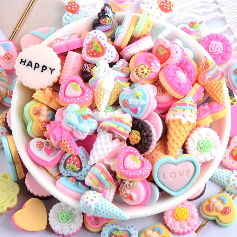 

Набор декоративных элементов из смолы 10 шт.