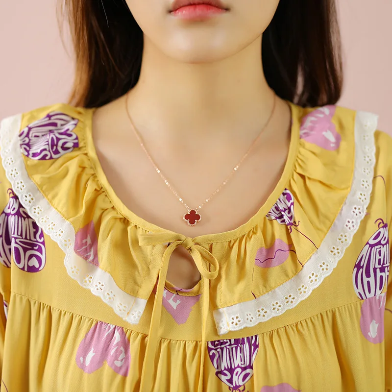 Pajamas for Women Summer Thin Short-sleeved Cropped Pants Two-piece Casual Plus Size Home Service Can Be Worn Outside Sleepwear