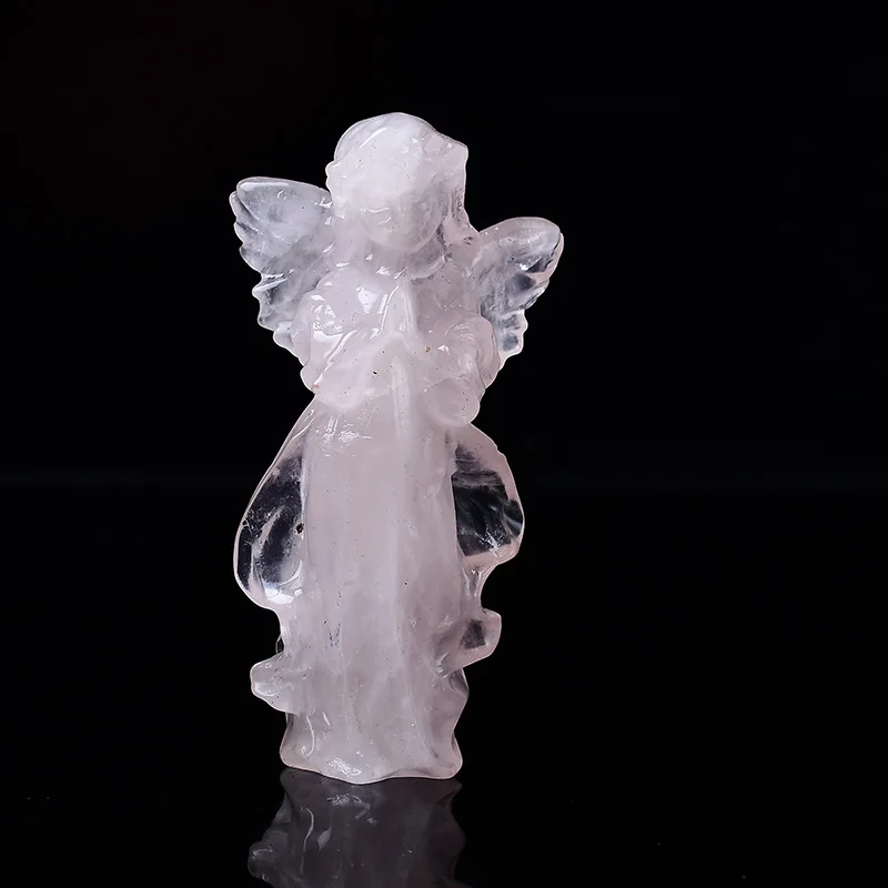 

Розовый кварц статуя ангела Harmonious Crystalloid