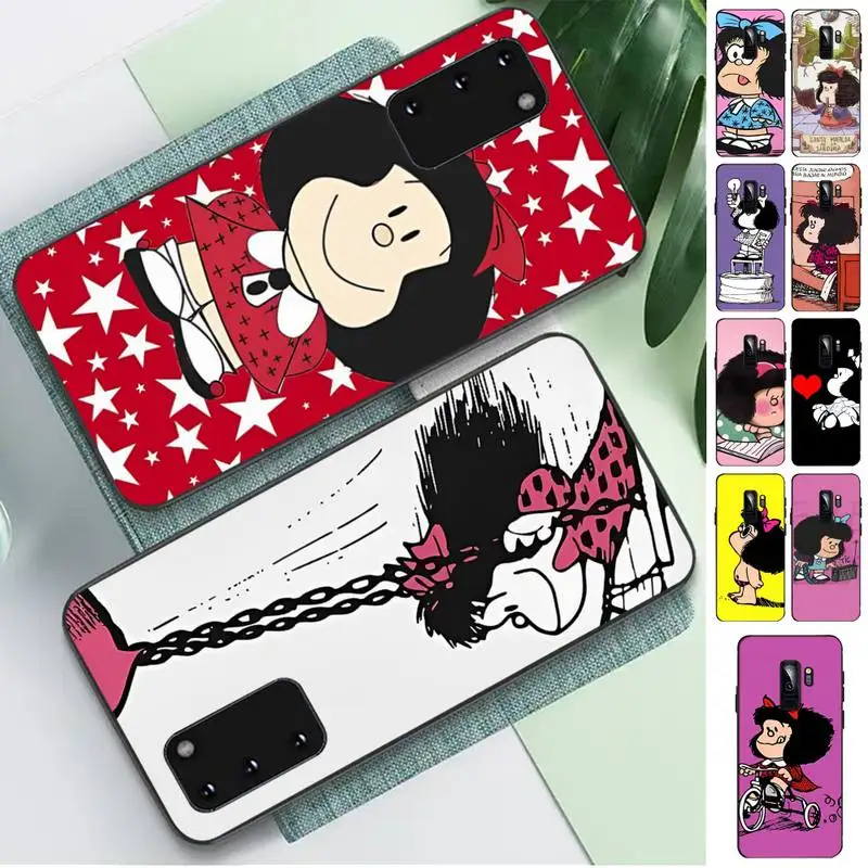 

TOPLBPCS Mafalda Cartoon Phone Case for Samsung S10 21 20 9 8 plus lite S20 UlTRA 7edge