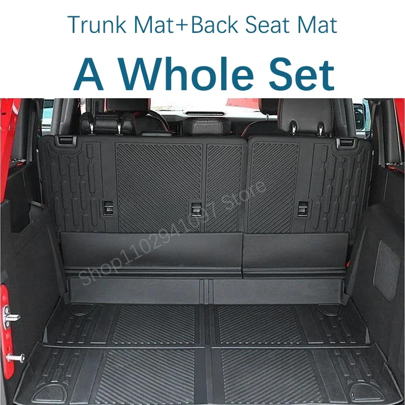 

Задние коврики в багажник автомобиля для Ford Bronco U725 2021 2022 2023 2024 2025 2026 4-дверный водонепроницаемый багажник для хранения автомобильных аксессуаров