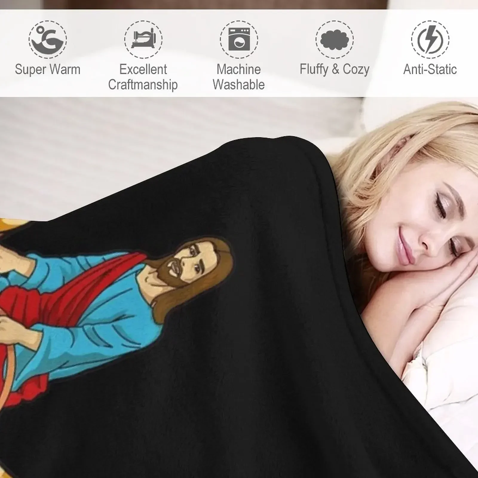 Забавная пародия Иисус верхом на динозаврах милое одеяло с динозавром-мемом