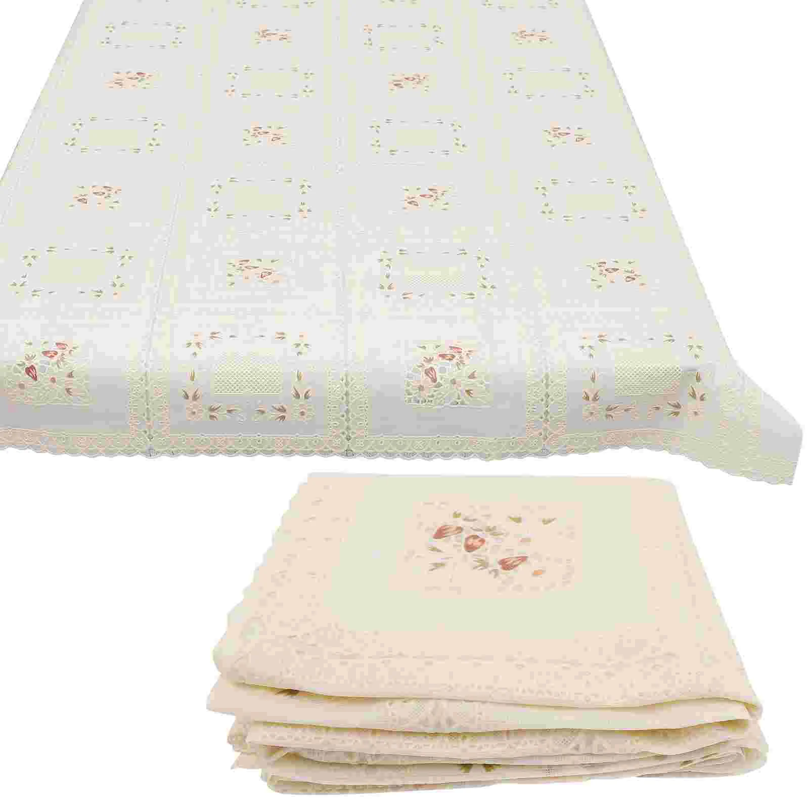 

Waterproof Tablecloth Oil-Proof PVC Table Cloth Stain-Resistant Heat-resistant PVC Table Cover