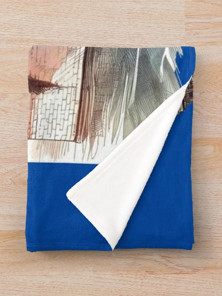 Paris Leopold Sedar Senghor Bridge Sketch пледы декоративные одеяла для кемпинга