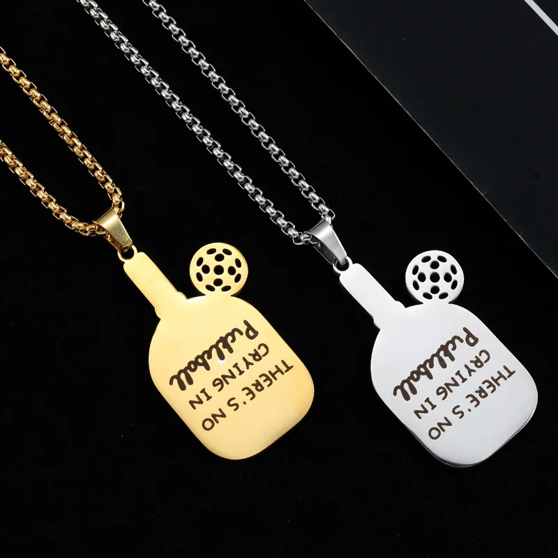 Оригинальное инновационное ожерелье из нержавеющей стали с маркировкой Pickleball