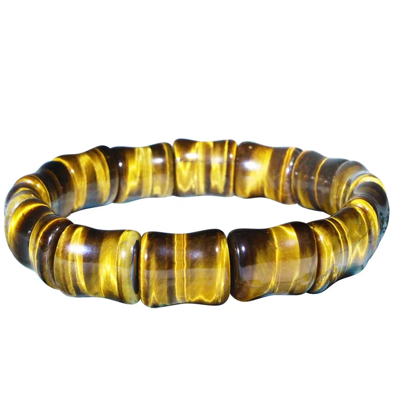 

Браслет с кристаллами тигров глаз для мужчин и женщин, эластичные украшения с бусинами и тигровыми глазами