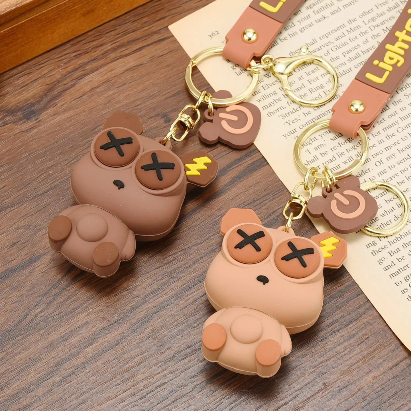 Творческий взрывоопасный взрывчатый глаз, декомпрессионный артефакт, релаксационная игрушка на вентиляционное отверстие, Сжимаемый медведь, брелок, Инь, знаменитость, вдохновленная Xinqite игрушка