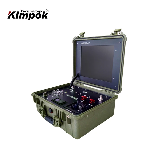 Одноканальный портативный беспроводной видеоресивер COFDM HD AV-ресивер с 17-дюймовым