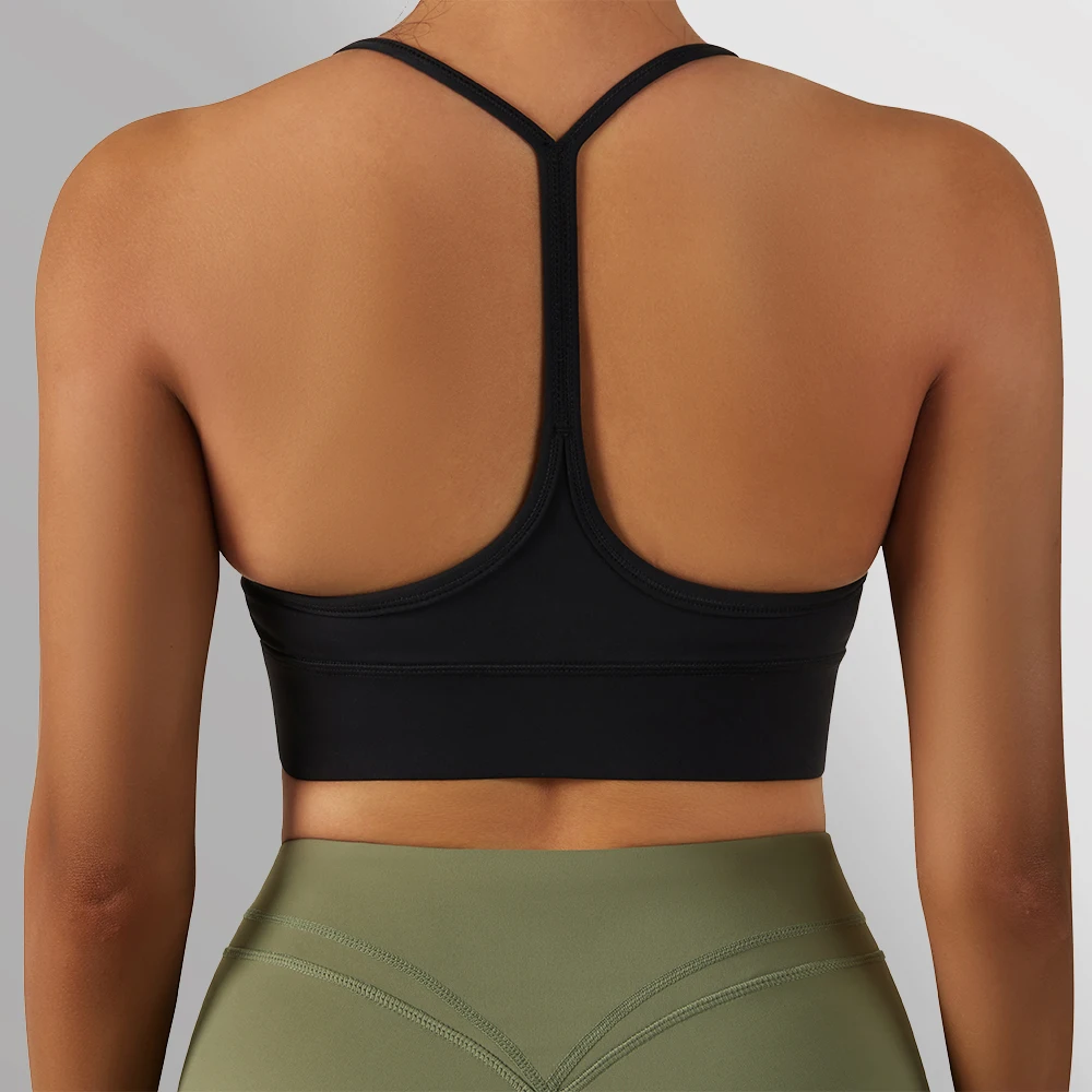 Sports Top For Fitness Women Crop Top Breathable Yoga Bra Push up Workout Top Women's Underwear Shockproof Sports Bras