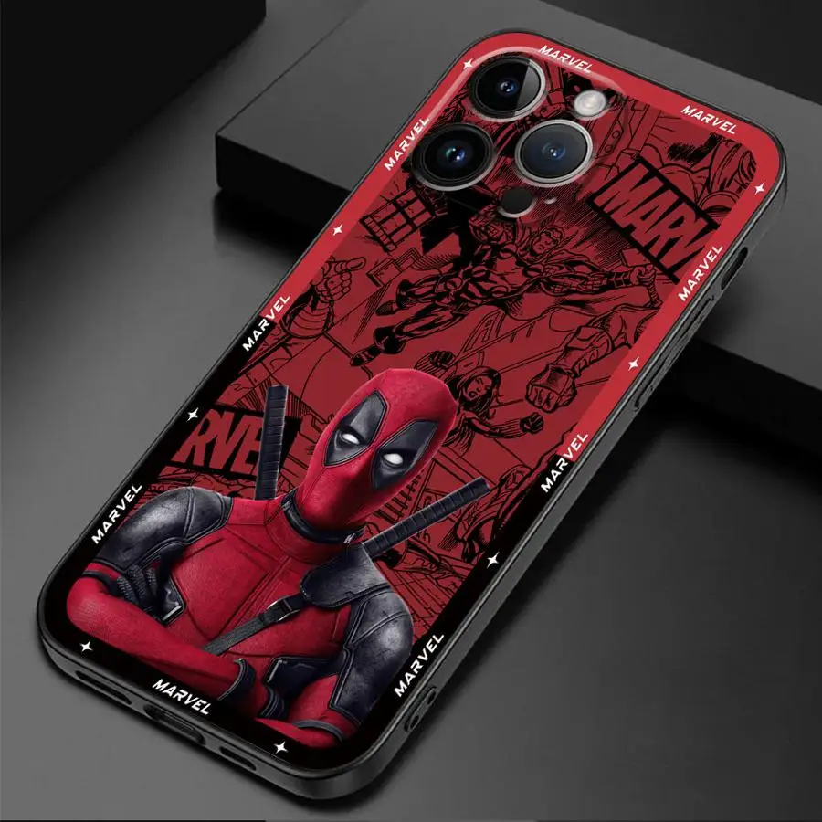 Чехол для телефона Marvel Deadpool для Apple iPhone XR 15 16 Pro Max SE 11 14 XS X 13 Pro 7 8 12 Mini XS Max, мягкий чехол из ТПУ (art.: 3920cc0bde2c8) - 3920cc0bde2c8