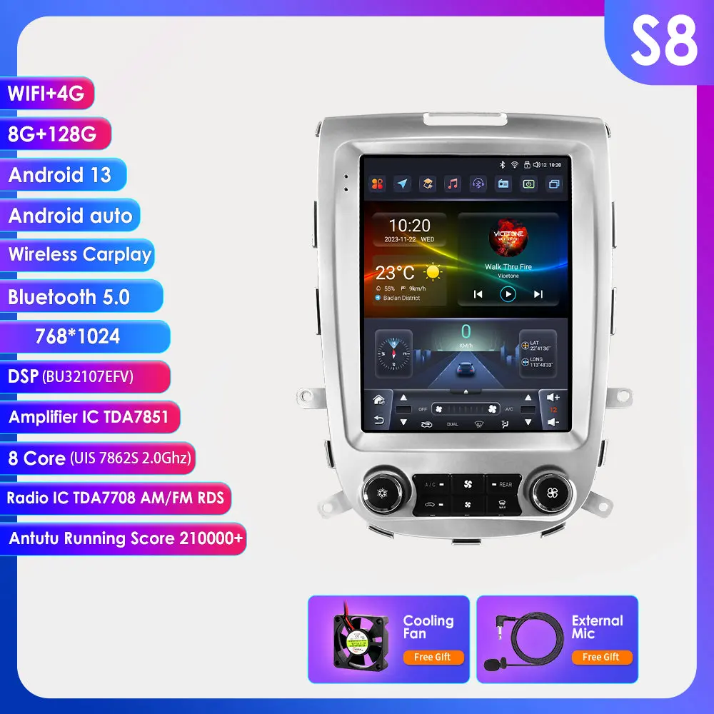 

Hizpo для Tesla Style 2Din Автомагнитола для Hyundai Santa Fe 2 2006 2007-2012 стерео Мультимедийный видеоплеер навигация GPS Carplay