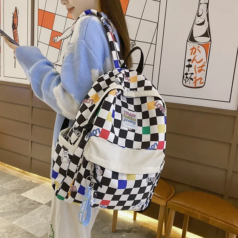 

High Quality Women's Canvas Backpack School bag For Girls Rucksack New Design Backpacks School bags Travel Bags For Women