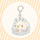 Брелок для ключей с изображением аниме женщины неба: дети светильник, брелок для ключей для мужчин, милые забавные акриловые подвески со скрытым лесом, мультяшный брелок для ключей