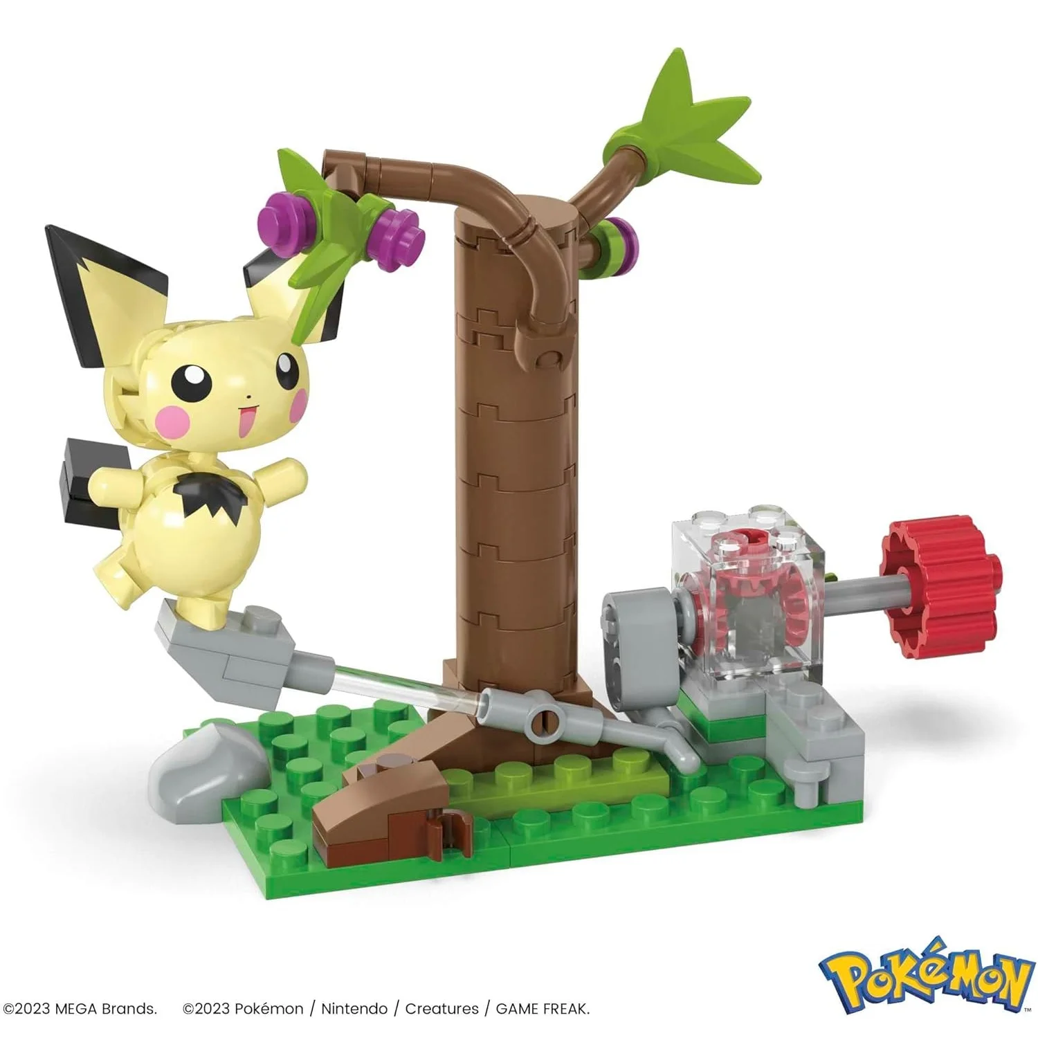 Фото Набор для сборки Mega Pokemon Quest в лесу Пичу, 84 детали, с подвижными элементами, HPB59, без коробки №5