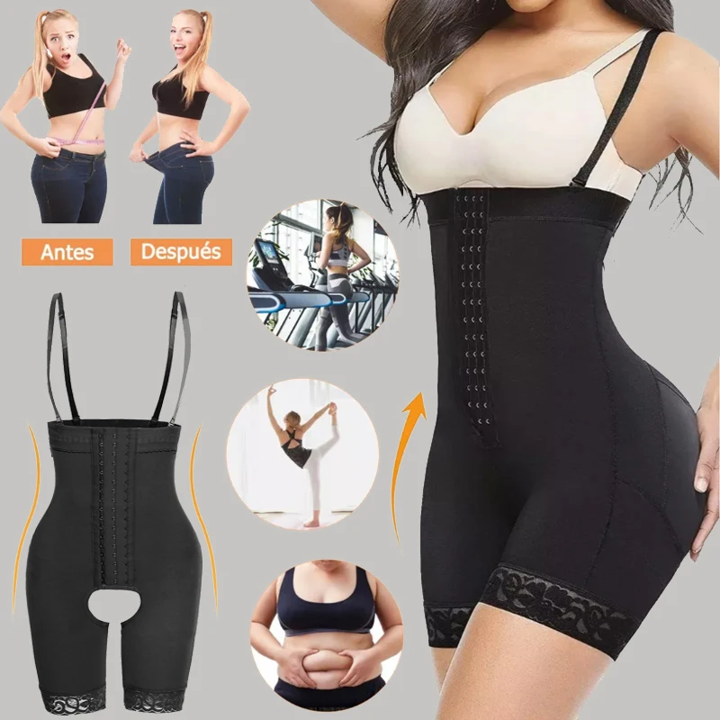 OWEQ Body Shaper Women Waist Trainer Butt Lifter Corrective Slimming Underwear Enhancing Bodysuits Compression Bodies Corset