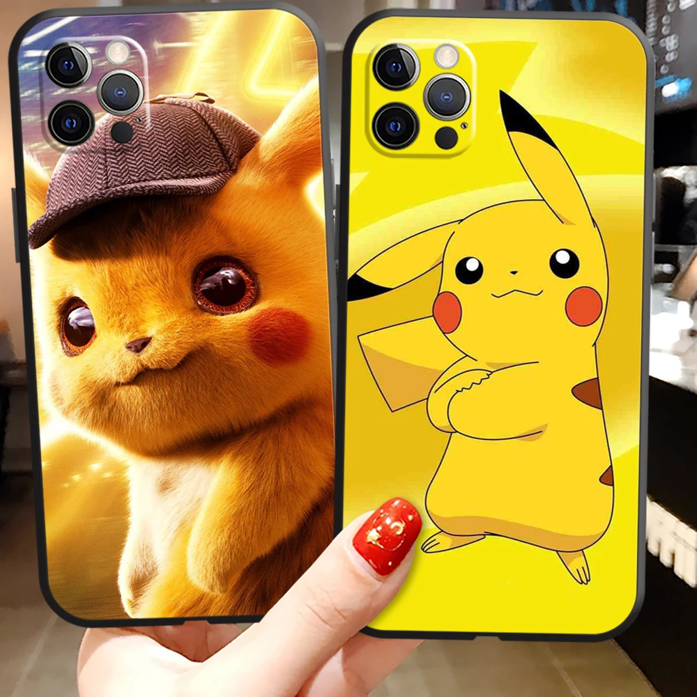 

Pokémon Anime Phone Cases For iPhone 11 12 Pro MAX 6S 7 8 Plus XS MAX 12 13 Mini X XR SE 2020 Funda Coque Soft TPU Back Cover