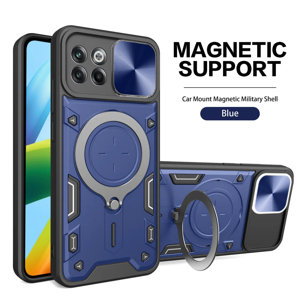

Magsafe Magnetic Camera Protect Case for OnePlus 10T One Plus ACE Pro 1 + Nord N20 N200 N300 Hybrid Metal Ring Cover