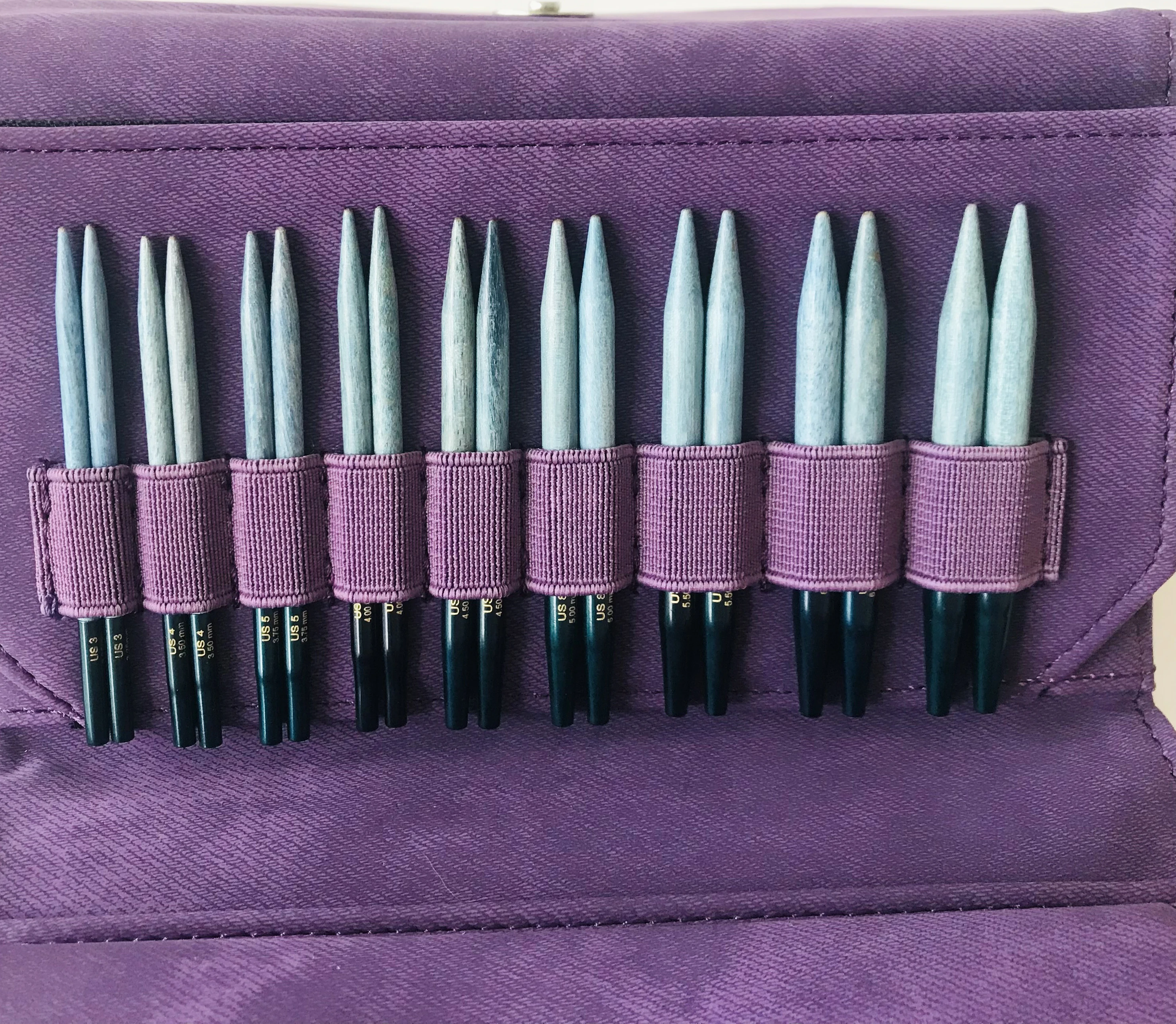 LYKKE Indigo 9 см (3 5 дюйма) набор со сменными иглами-фиолетовая джинсовая фототкань