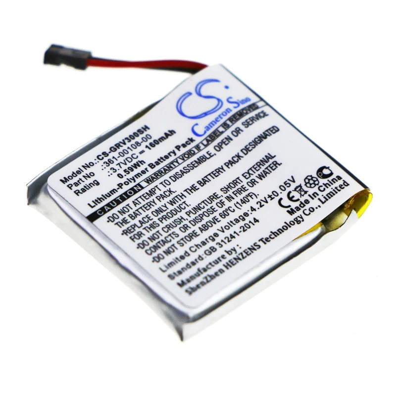 

160mAh Garmin 361-00108-01 361-00108-00 Аккумулятор для активного 3 активного 3 музыки