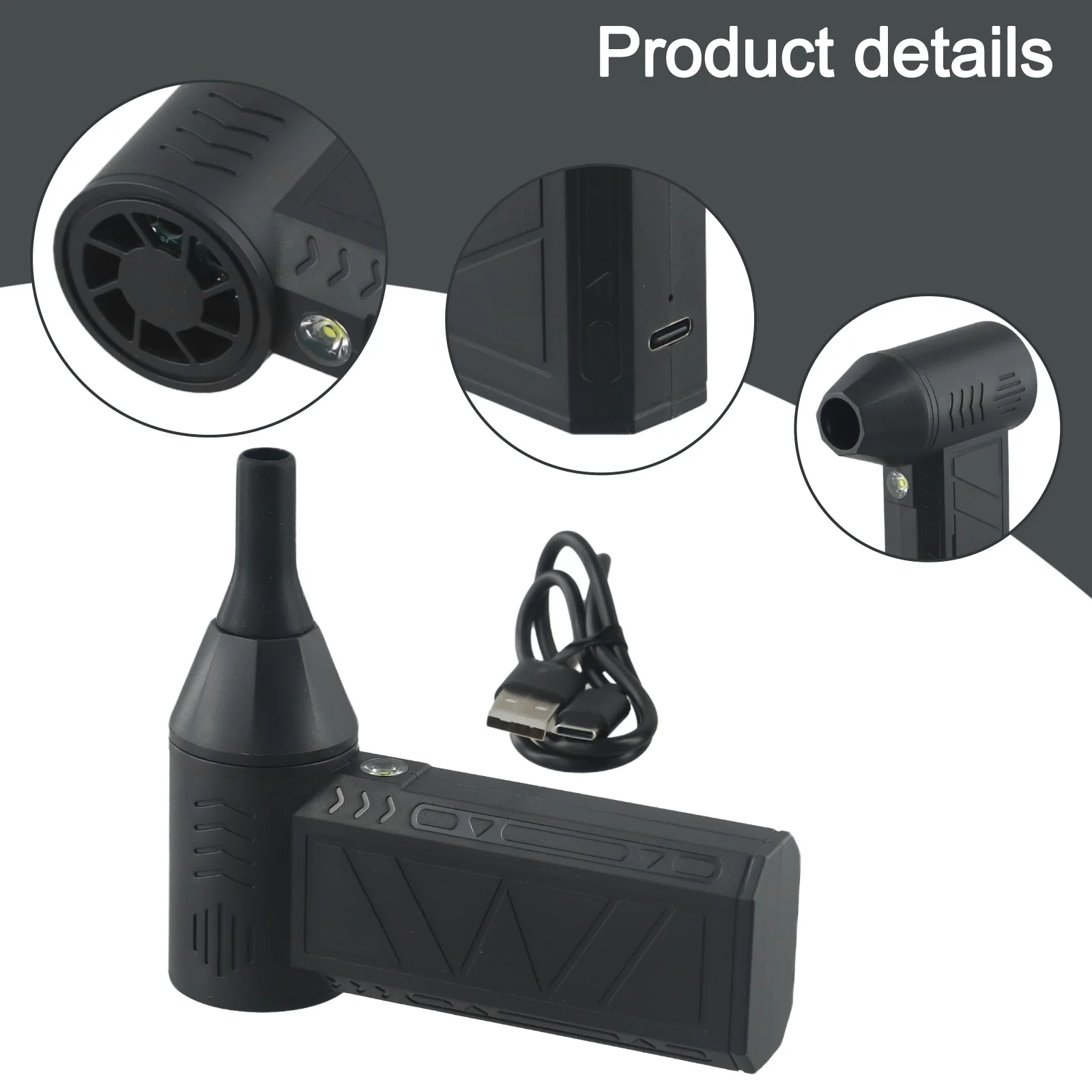 Беспроводной ручной вентилятор 130 000 об/мин Air-Blower 150 ° C Защита от перегрева