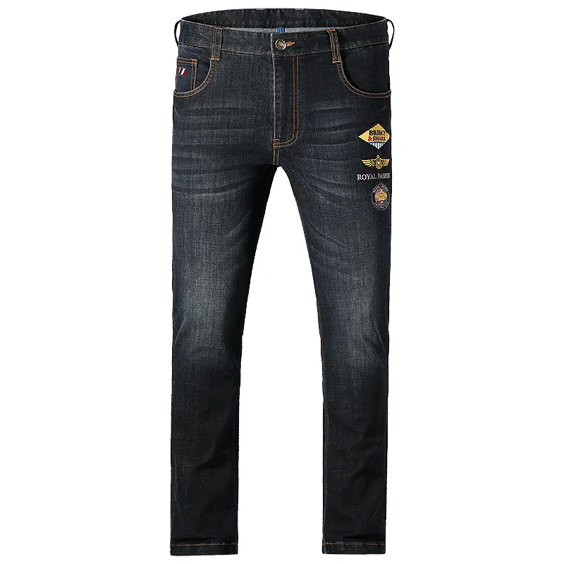 Bruce&Shark 2022 New Summer Men's Jeans Thin Stretch Cotton Straight Casual Fashion Denim Jeans Cowboys Super Washed Big Size 42