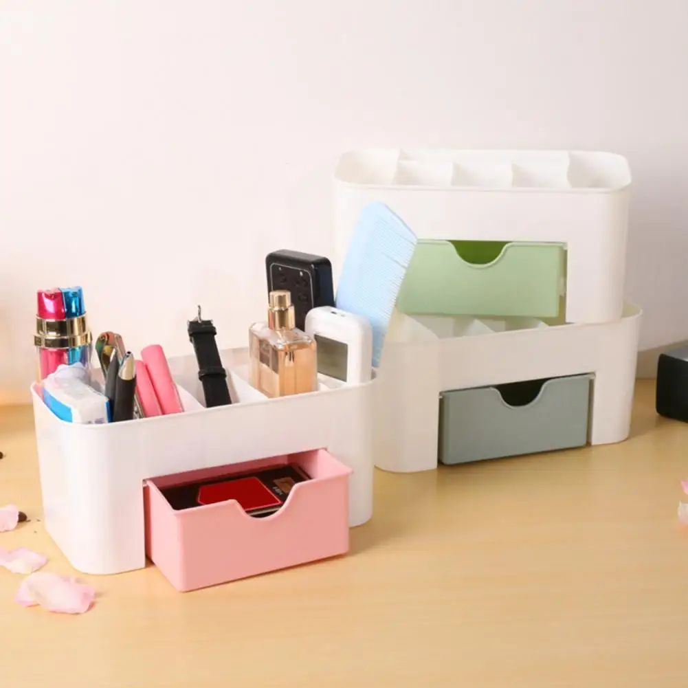 

Stable Simple Non-slip Cosmetic Storage Box Lightweight Storage Box Wide Opening for Office