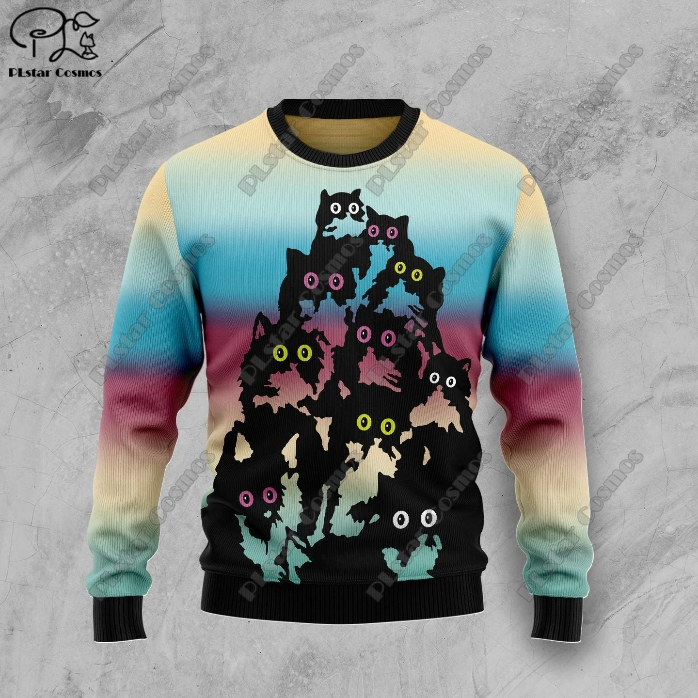 New 3D Printed Animal Custom Series Cute Christmas Pattern Ugly Sweater Street Casual Winter Sweatshirt S-97