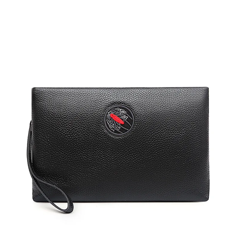 Clutch Bag Luxury Designer Men's Embroidery Hand-held Bag Simple Envelope Bag Coin Purse Men's Purse Large Capacity Handbags