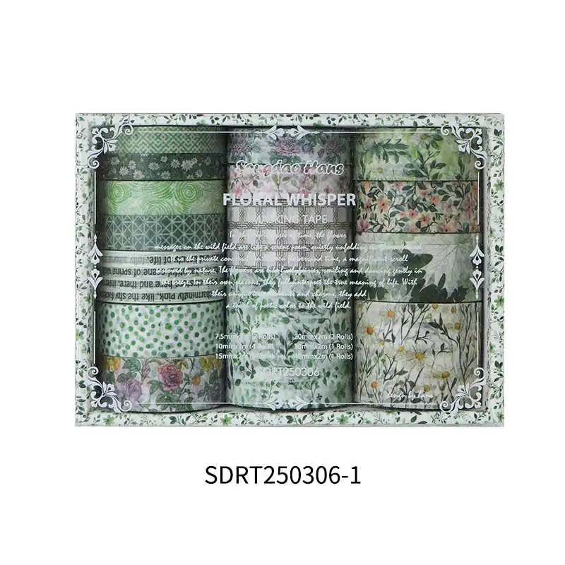 

15 шт., лента васи с цветами в стиле ретро, принадлежности для скрапбукинга, сетка для стирки, Cinta Adhesiva Decorativa, украшение для дневника растений, ленты васи