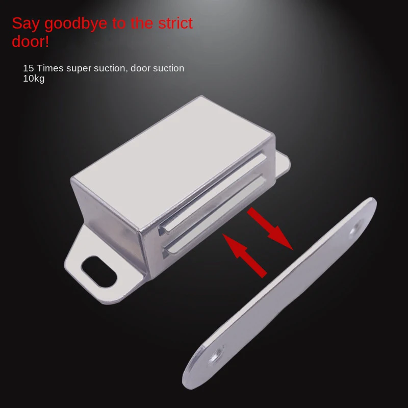 

2pcs Cabinet Catches Wardrobe Magnets Door Stopper Magnetic Lock Stainless Steel Open Cabinet Door Suction Furniture Fittings