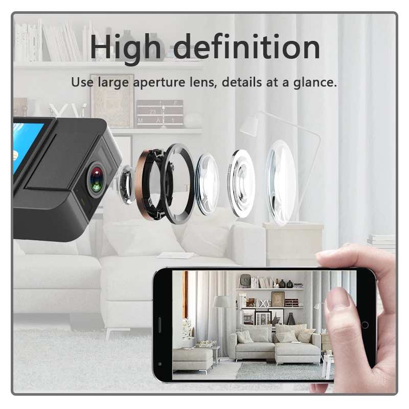 Portable mobile phone Wifir hotspot camera Mini HD digital video recorder with screen night vision police mini video recorder
