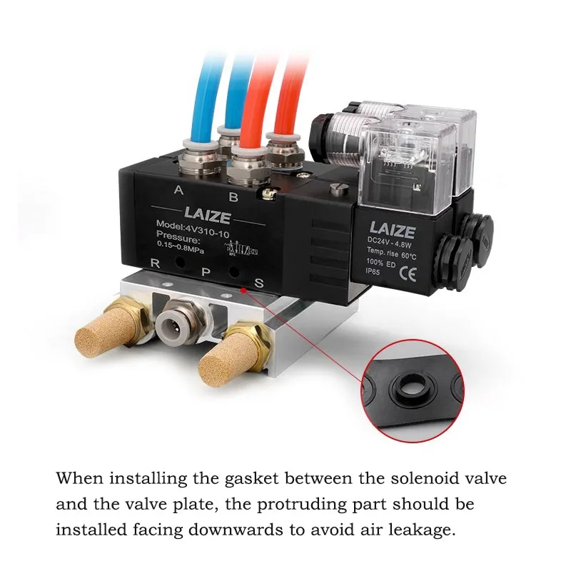 Коллектор 100 м 200 300 400 подходит для пневматического соленоидного клапана 4V110 4V210