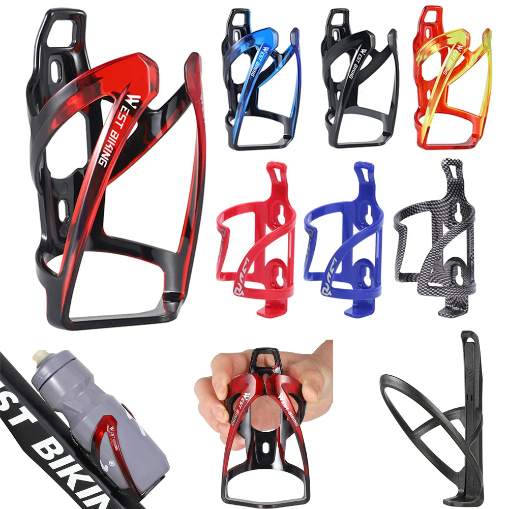 

Сверхлегкая велосипедная клетка для бутылок с водой, универсальная стойка для бутылок для горных и дорожных велосипедов, держатель, кроншт...