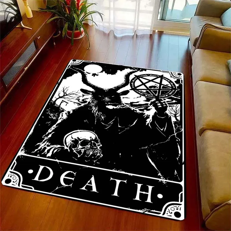 

Коврик для игровой карты с рисунком сатаны, Нескользящие Коврики для гостиной, спальни, украшение для детской комнаты