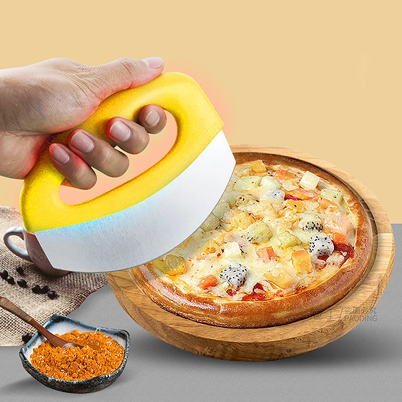 

Portable Pizza Cutter Food Chopper Super Sharp Stainless Steel Pizza Cutter With Protective Sheath Multi Function Pizza Knife