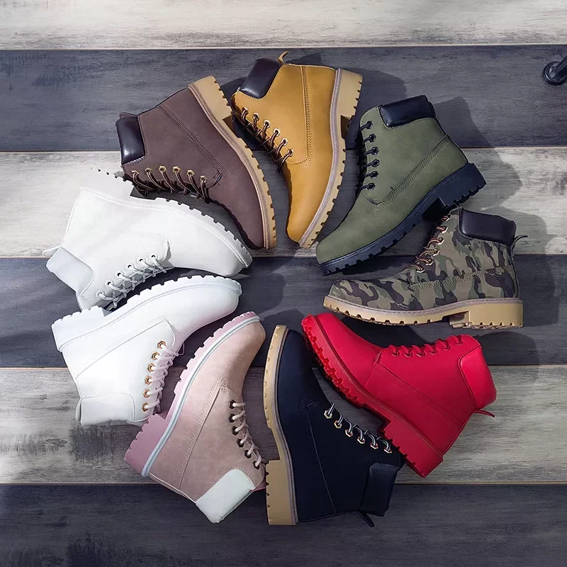 

2023NEW Boots for Women 2022 New Lace-up Plush winter Snow Boots Women Shoes Furry Boots British Wind Warm Women Winter Boots