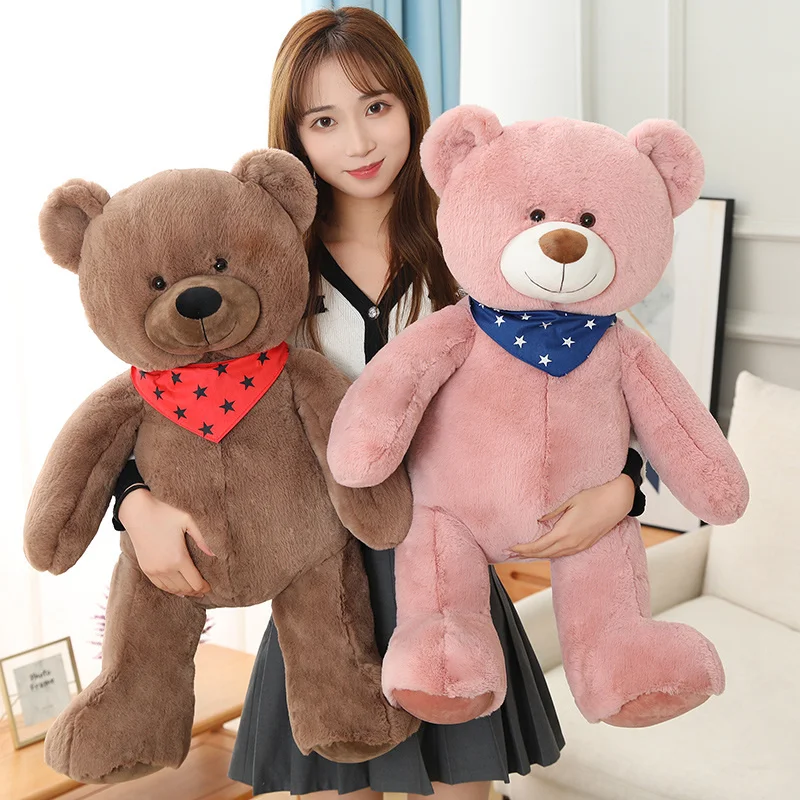 

50/70cm Five Star Cute Bear Plush Toys Stuffed Soft Creative Kawaii Animals Doll Pillow For Kids Girls Surprise Gifts Decor