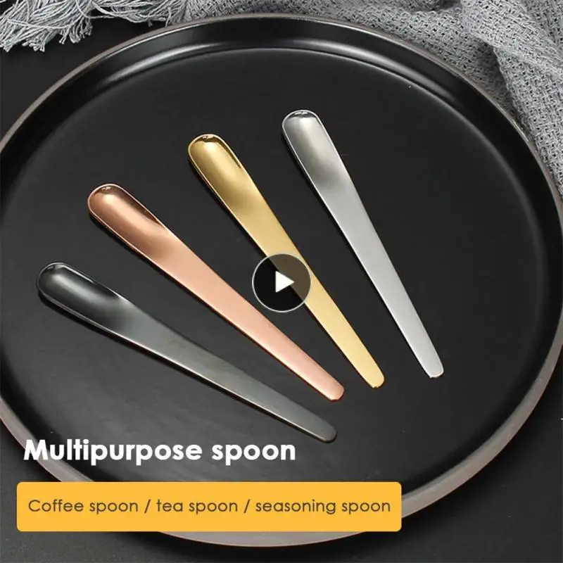 

Stainless Steel Bead Scoop Tea Scoop Coffee Scoops For Dessert Small Mixer Stirring Bar Spoons Sugar Kitchen Dinnerware Retro