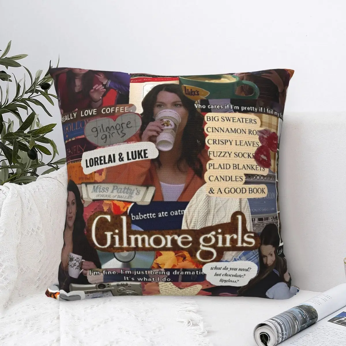 Фото Gilmore Girls Gilmore I Drink Coffee Like наволочка наволочка для стула, дивана, украшения дома, подушка, квадратные наволочки №1