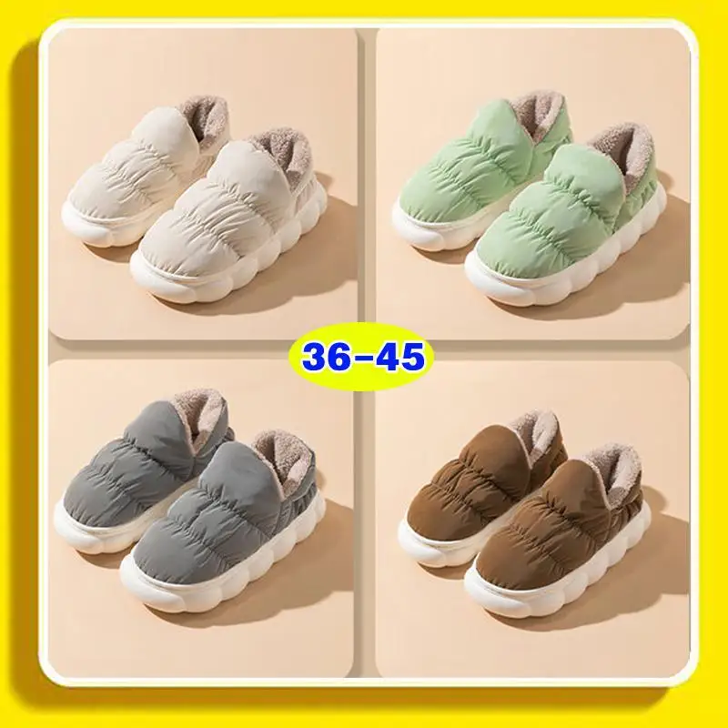 

Autumn and Winter Cotton Slippers Men's Home 2023 New Home Indoor Platform Warm Youth Woolen Slipper Men's Winter