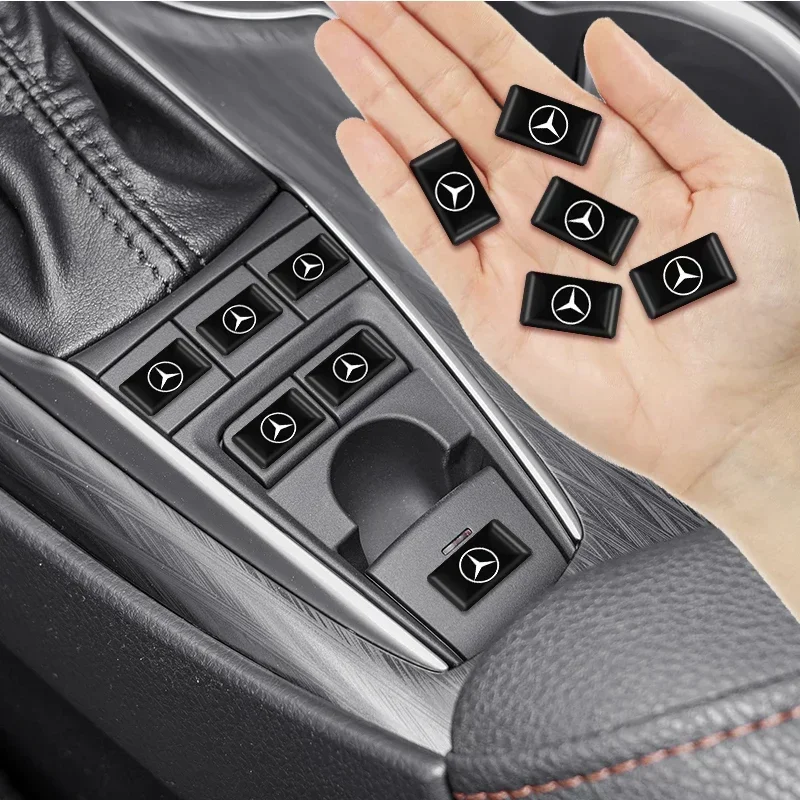 10 шт. автомобильная наклейка для интерьера из эпоксидной смолы логотип