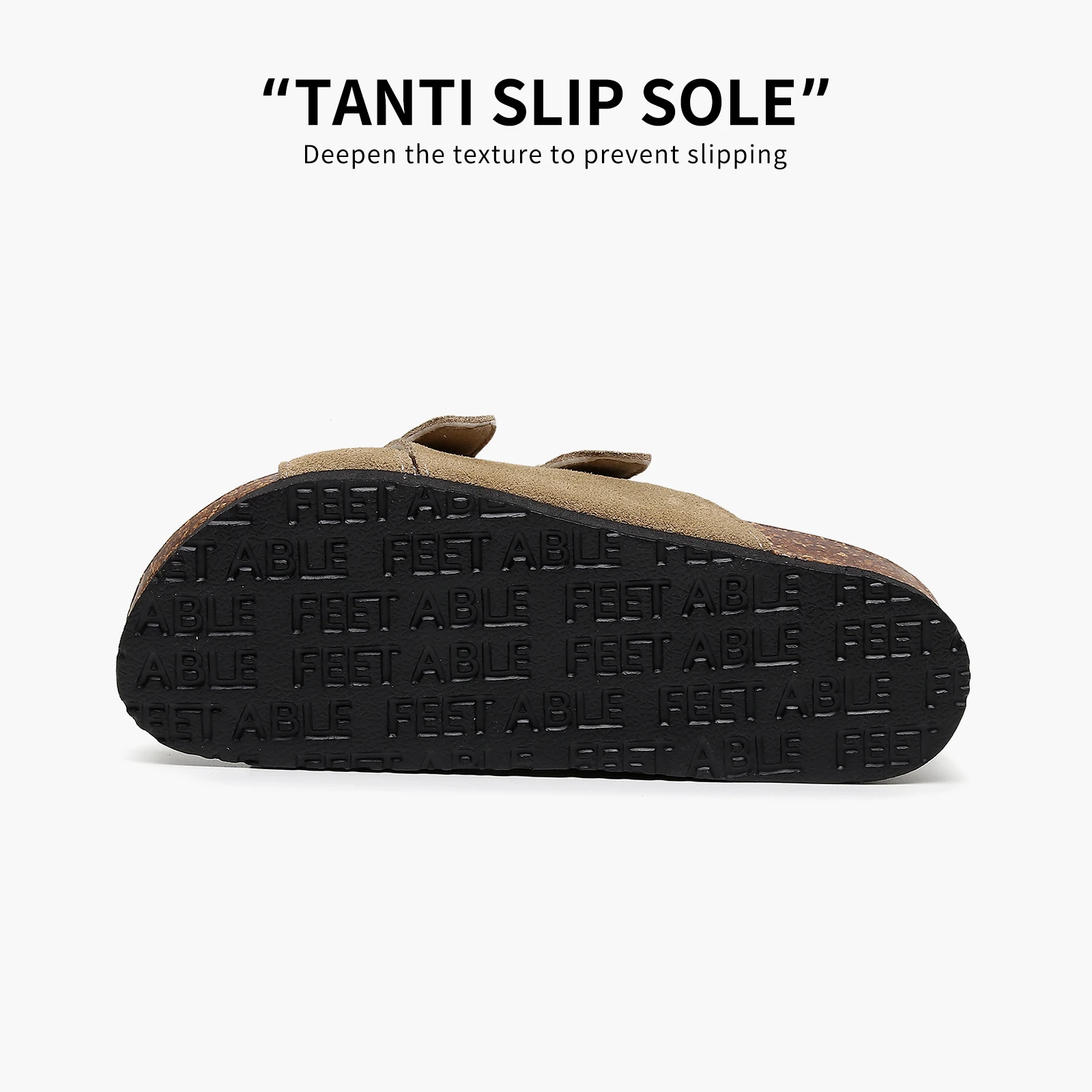 Фото Birken New Arizona Cork Slippers Женские сандалии на плоской подошве с пробковой подставкой, шлепанцы с открытым носком, регулируемые летние слипоны №3
