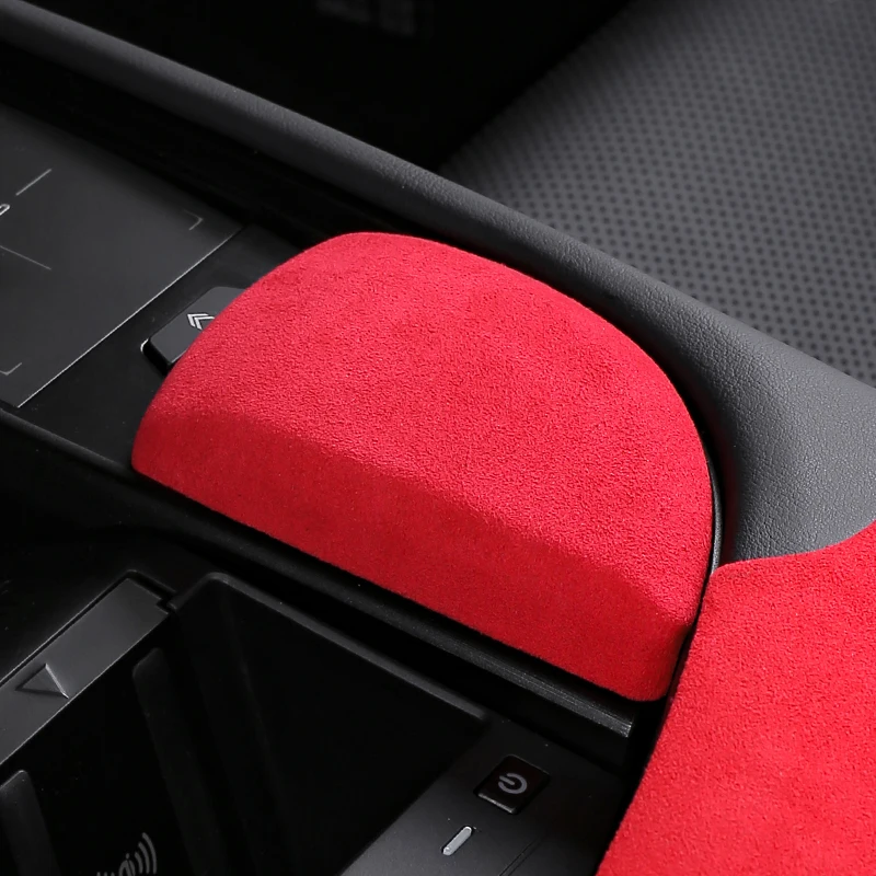 

Suede Cover Central Gear Shift Armrest Collars for LEXUS ES-ES200,ES250,ES300H,ES350 2018 2019 2020 202