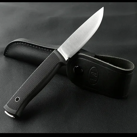 В настоящее время мы производим ограниченный открытый прямой нож для выживания с упаковкой из воловьей кожи, изысканный металлический нож