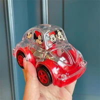 takara tomy cartoon mickey car model kawaii red piggy bank cute creative gift cartoon car desktop decoration birthday gift