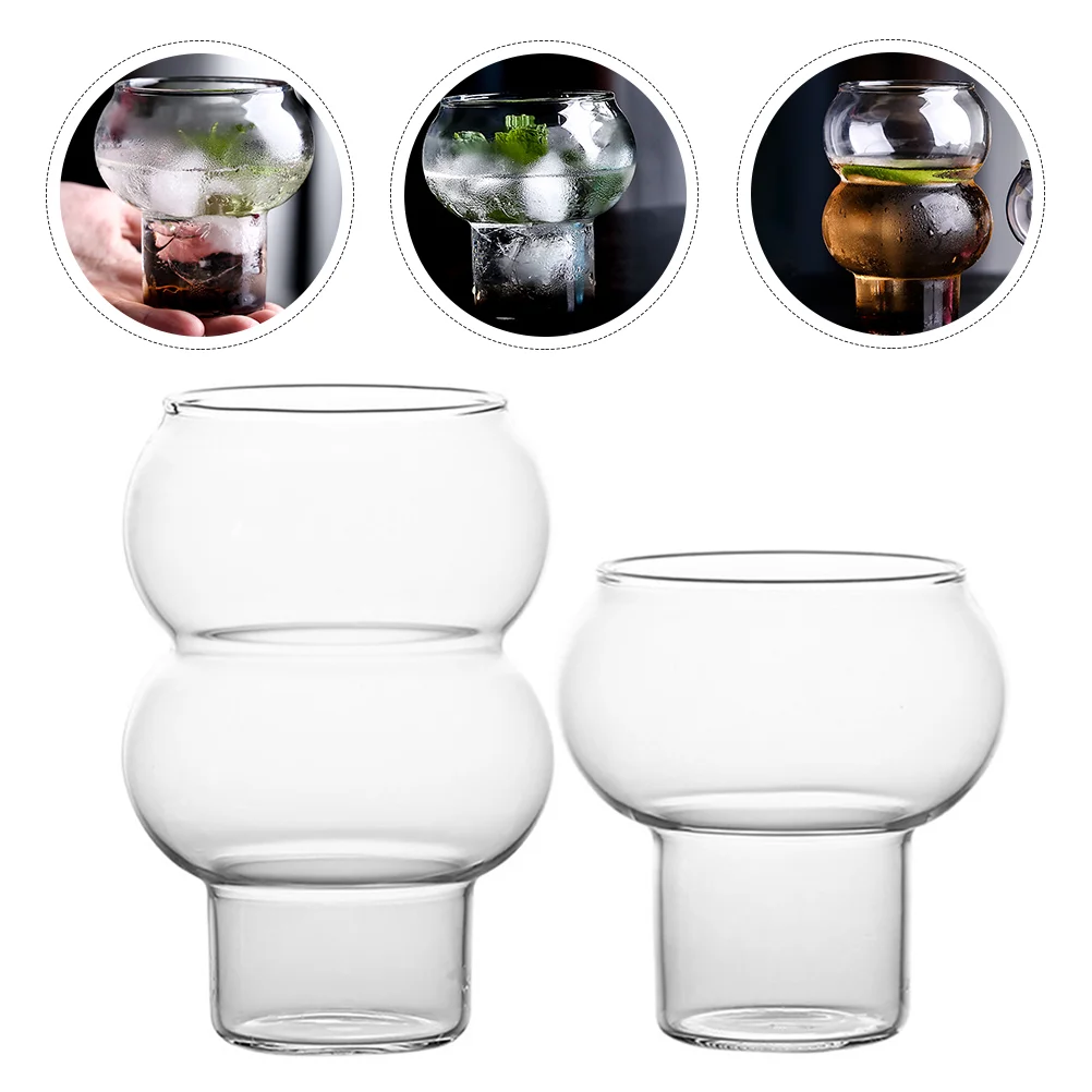 

2Pcs Clear Dessert Cup Beverage Cup Yogurt Cup Ice Cream Cup for Party