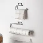 Держатель для рулона бумаги, настенный Регулируемый держатель для полотенец, для кухни, ванной, держатель для туалетной бумаги