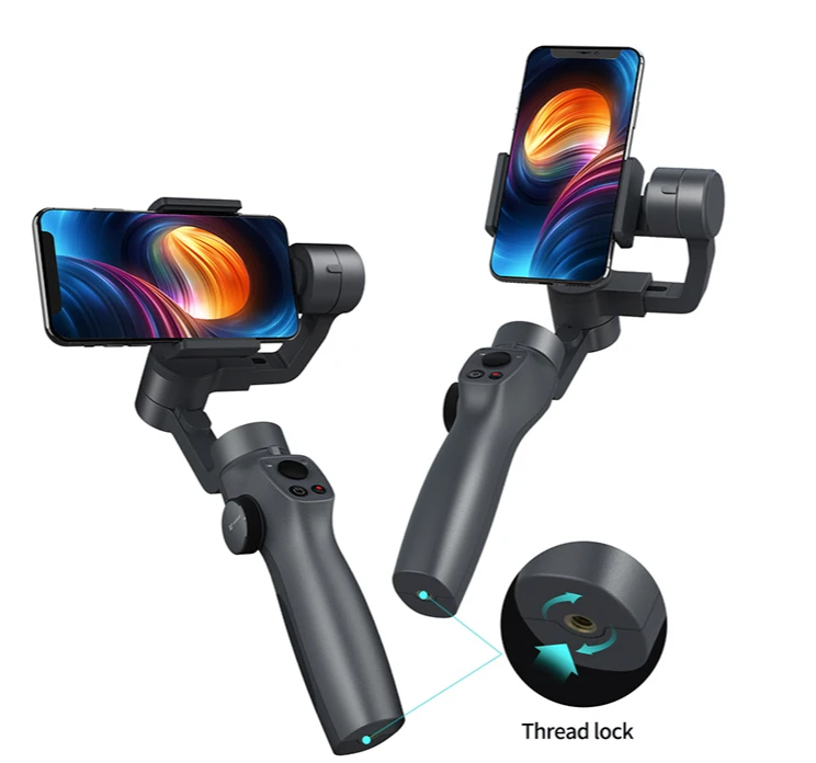

New Smartphone Handheld Gimbal Stabilizer 3 Axis Gimbal Bluetooth Connected Selfie Stick for Iphone Android