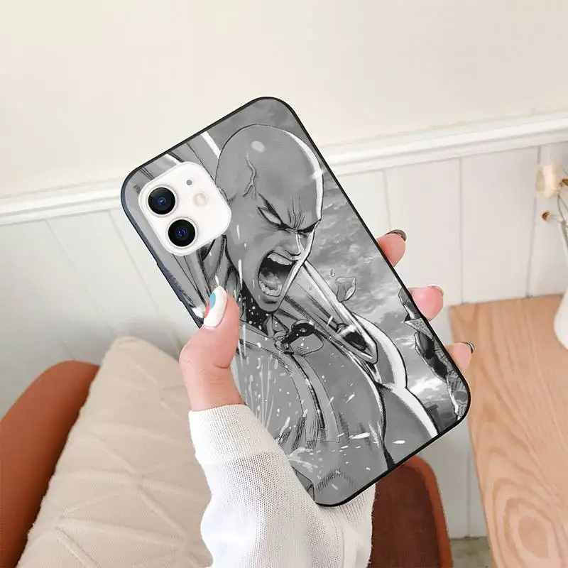 Чехол для телефона с японским аниме ONE-PUNCH-MAN iPhone 11 12 Mini 13 Pro XS Max X 8 7 6s Plus 5 SE XR |